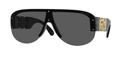 Amazon.com: Versace VE4391 GB1/87 48MM Black/Dark Grey 